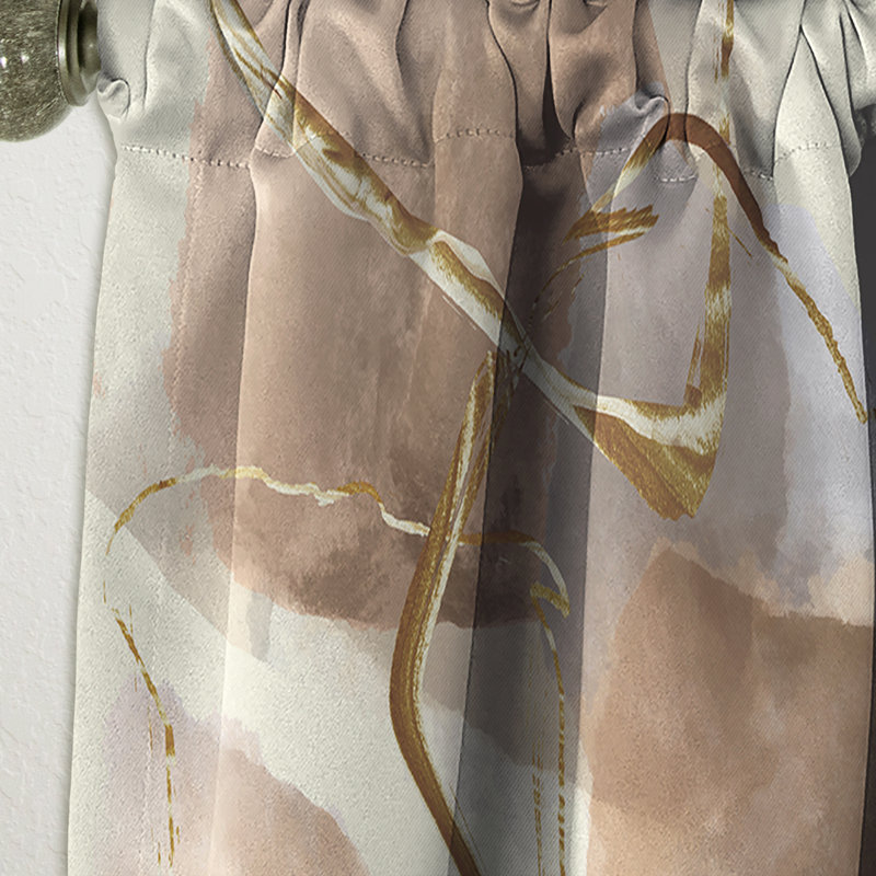 Rideau simple occultant Gold Glam Squares V - Glam, L 52 po x L 108 po