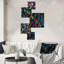 Cornisha - ensemble d'art mural abstrait de 5