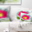 Grand coussin lombaire floral