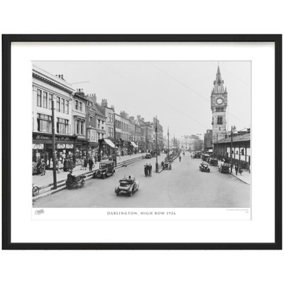 Darlington, High Row 1926 by Francis Frith - Single Picture Frame Print
