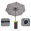 Parasol de marché éclairé 108,00 po Donyu-609550035