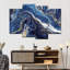 Suminagashi dynamique sur toile 4 pièces par Blair A-102957997