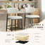 Tabouret de bar rembourré à hauteur de comptoir avec structure en métal-1760209422