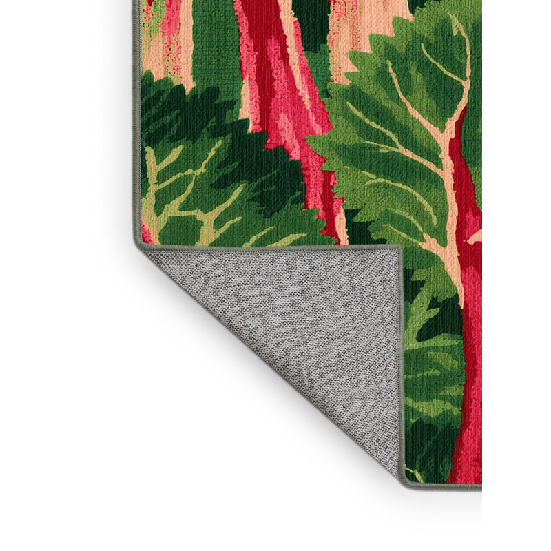  Tapis lavable en légumes Rhubarb, Tapis de couloir 2 pi x 4 pi