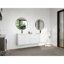 Double Vanity Cabinet And Sink, 70.7 Inch Plywood, Modern Floating Bathroom