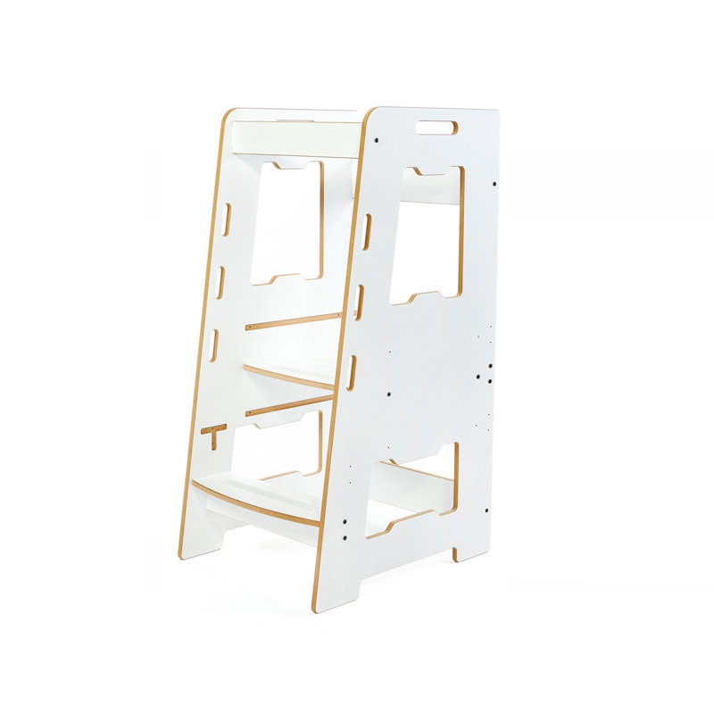 Learning Tower 2 - Montessori Learning Tower: Step Stool for Kids Toddlers (2-6) Anthracite, White