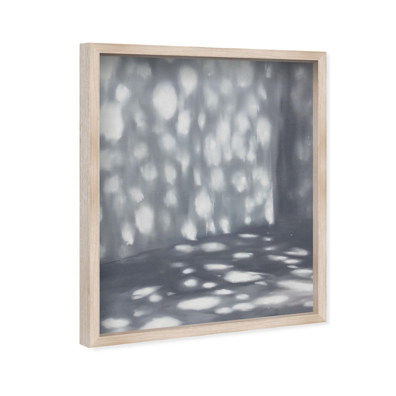 Oliver Gal Mosaic of Sunshine II Abstract - Luxury Shadowbox Framed Wall Art, 38'' H x 32'' W, Cream