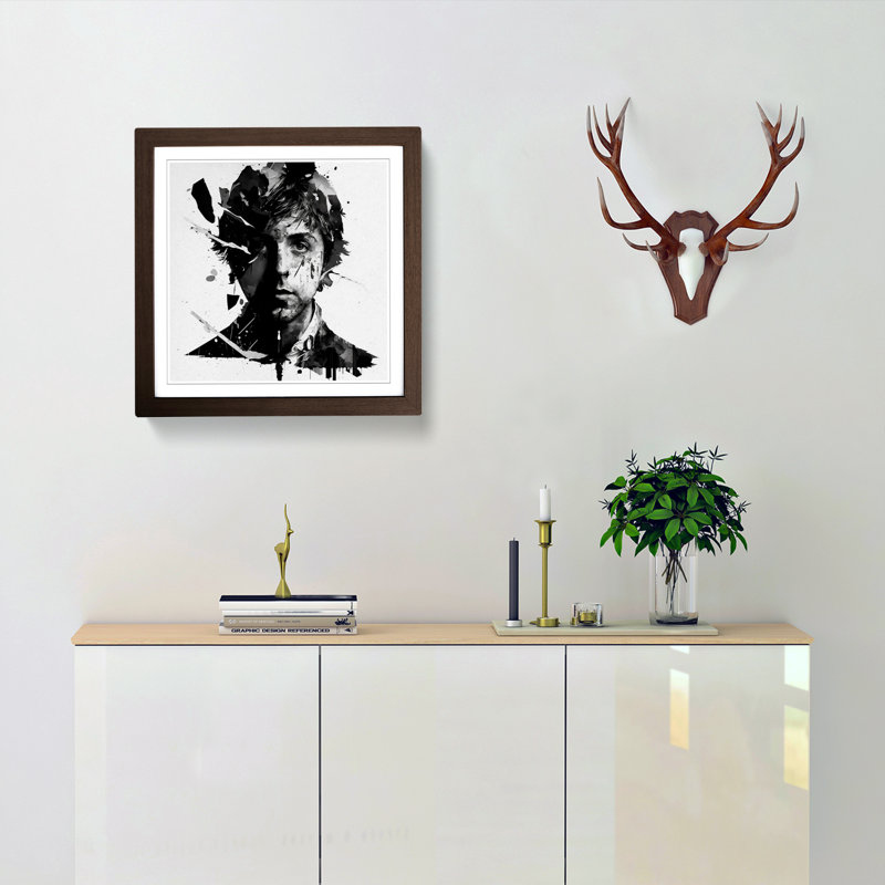 Paul McCartney Conceptual Art - Framed Print, Walnut
