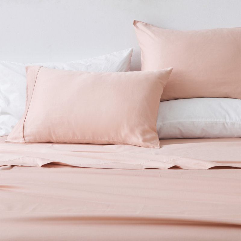 400 Thread Count 100% Cotton Sateen Sheet Set, Dusty Rose, California King Sheet Set + 3 Additional Pieces