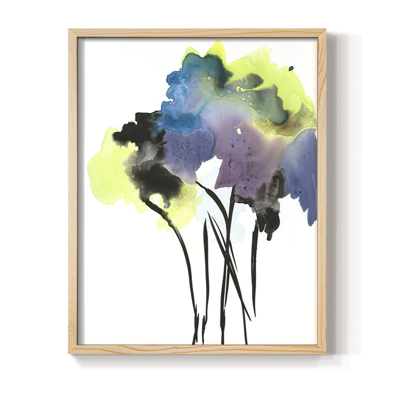 Nature's Bouquet II, reproduction encadrée - bois massif, Naturel, H 21 po x l 17 po