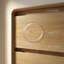Commode 5 tiroirs en bois, l 31,5 po, avec coins arrondis arrondis, pour chambre à coucher, salon, couloir-1622671299