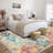 Scottia Floral Modern Farmhouse Indoor Area Rug Washable Soft Throw Carpet Mat for Home Décor-1529679917