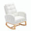 Chaise berçante avec repose-pieds à haut dossier-549167399