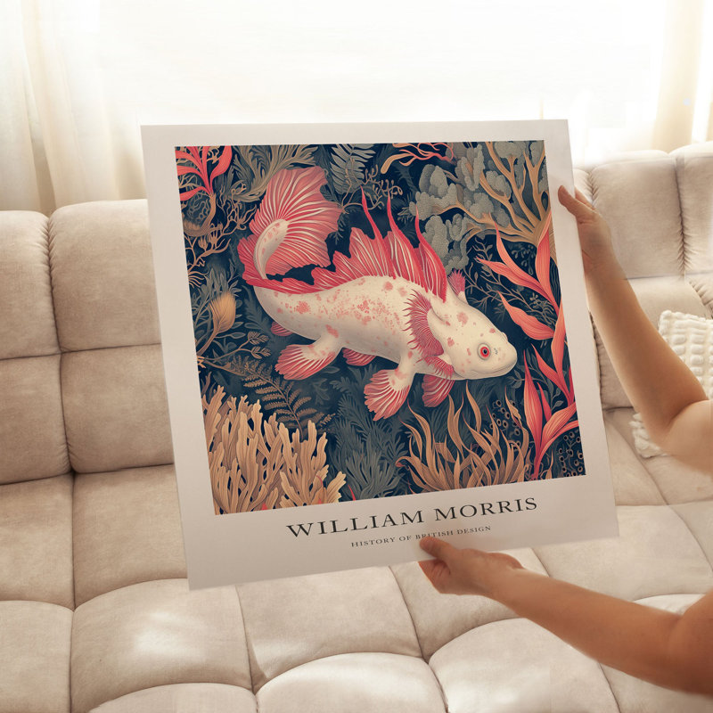 Animaux, animaux William Morris, reproduction d'art sans cadre, H 12 po x l 12 po