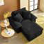 Fauteuil modulaire à compression, canapé-lit moderne en velours côtelé de 47 pouces pour la maison