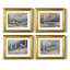 "Vintage Landscape VII", ensemble de 4 reproductions encadrées