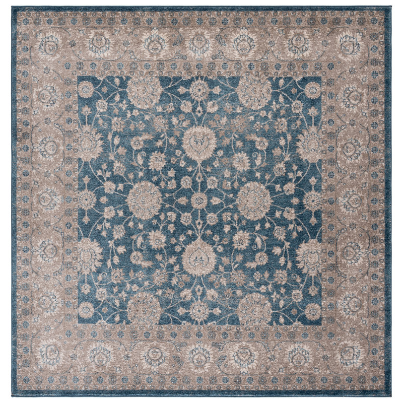 Leeza Performance Oriental Rug, Square 6'7"