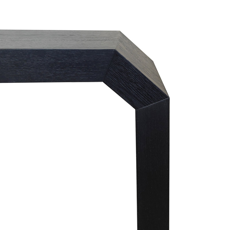 Console en bois 52 po, Noir, noir, noir, noir