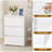3-Drawer Nightstands with Outlets and USB Ports, 2 Pcs-166842833