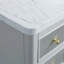Ensemble de meuble-lavabo autoportant 48 po entièrement assemblé en bois massif avec plateau en marbre d'ingénierie entièrement assemblé