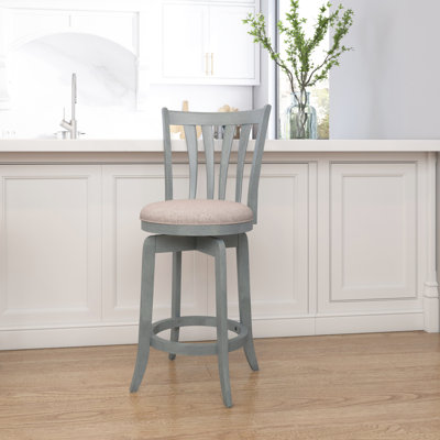 Asharn Swivel Upholstered Counter Stool