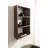 Akita Angled Three-Tier Wood Wall Shelf