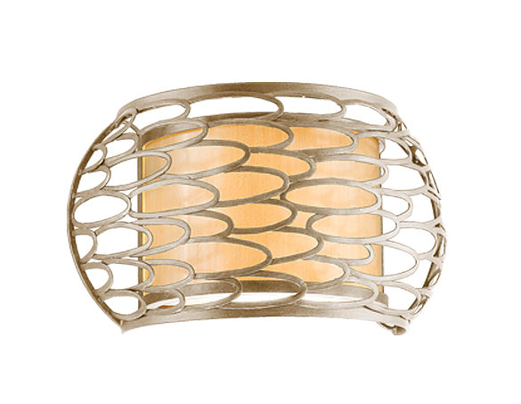 Cesto 1-Light Flush Mount, 5.5" H x 9.5" W x 4" D, Modern Silver