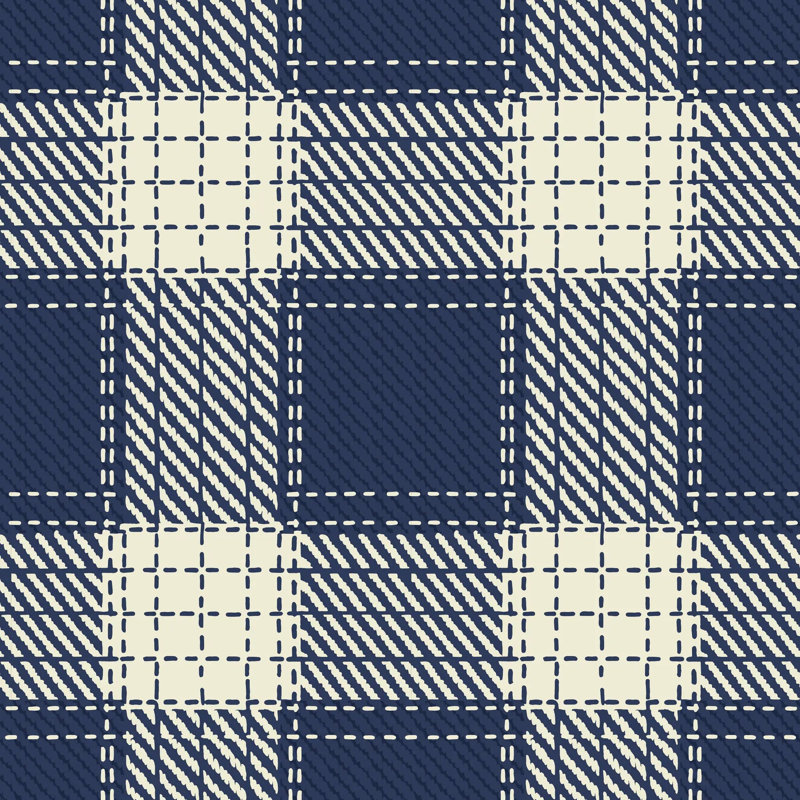 Campers écossais, Navy, Premium Paper