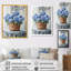Hortensias dans un panier de ferme III - hydrangées, art mural-111855649-111855651-111855656