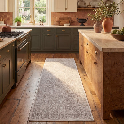 Calidia Oriental Beige/Cream Area Rug