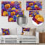 Vibrant Garden Violets Flowers I - Décoration murale florale en métal, imprimé métallique Violettes-1623387141