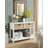 White Finish Console Table