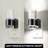 LED Night Light, 5000K, Bubble Column, Black, Sliding Dimmer, Rotatable Plug