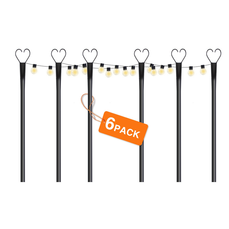 9 Ft Lamp String Holder 6 Pcs--love