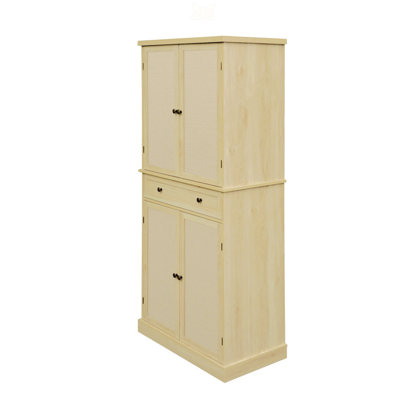 Armoire 4 portes avec 1 tiroir, Beige
