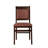 WCC-MAH-26– Waco Kitchen Chairs with PU Leather Seat, 3-X Back, Set of 2, Mahogany Wood Finish-940610443
