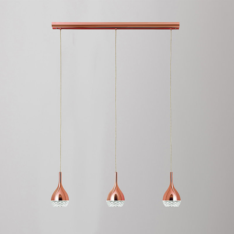 Verna 3 - Light Kitchen Island Pendant, Coppper