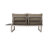 Right Arm Seater In Khaki Aluminium - Modern And Comfortable. 64.65In. Depth X 30.64In. Width 27.03In. Height, 41.95Lb. Mass Cozy. D W H,