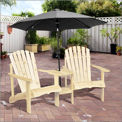 Wooden Adirondack Chair For Two
