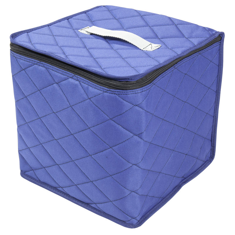 Ebern Designs Fabric Decorative Bin, Blue