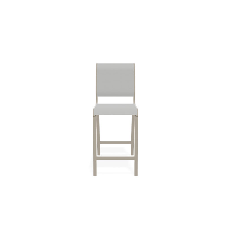 Tabouret de bar 26 po Holna, Blanc 6D Sunbrella®, Désert texturé