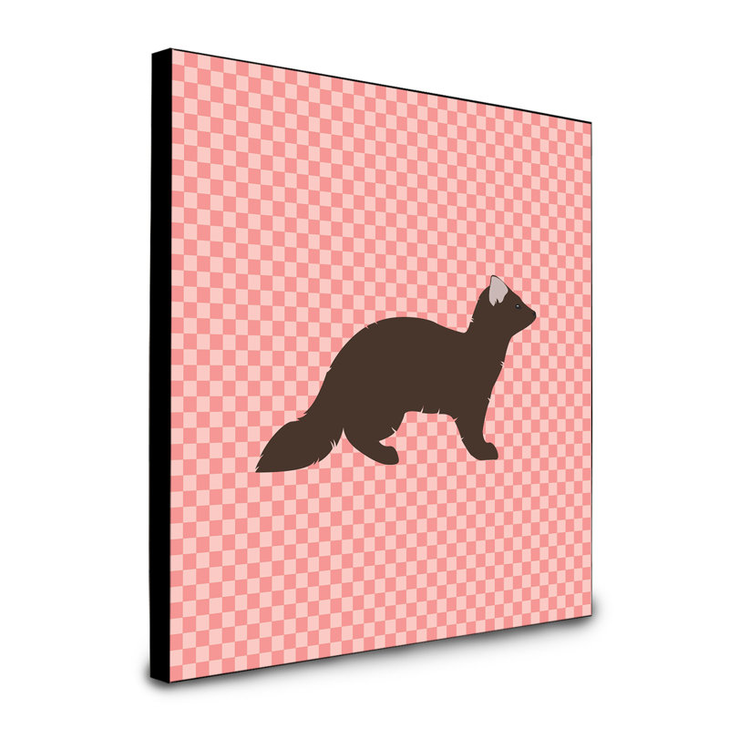« sable marten check », art encadré Pennsbury, Rose