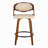 Phoebe 26" Fixed-Height Counter Stools with Bent Wood Legs & Round Footrest (Set of 2)-114850770