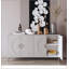 Buffet moderne à 4 portes en bois laqué Modern pour rangement polyvalent et présentation dans différentes pièces