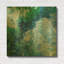 «Blue Lagoon Abstract 1» par Jean Plout, art mural en métal doré, 36 po x 36 po-558317877