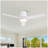 48" Lowe Profile Ceiling Fan With Light-413842012