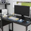 Bureau d'ordinateur avec prise de courant et tablettes de rangement, table d'écriture avec ports USB, station de travail pour bureau personnel-1351191982