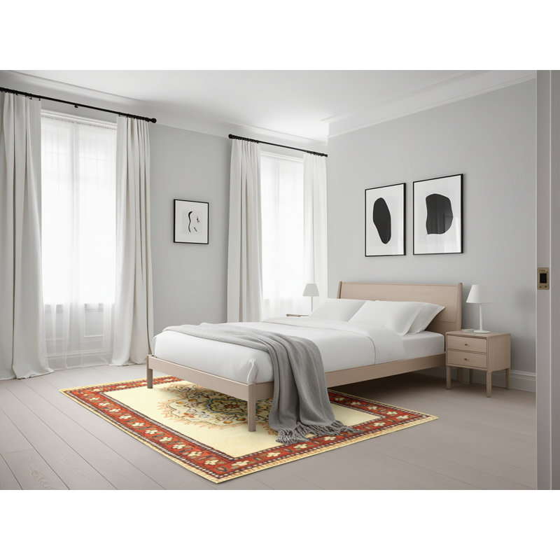 Beige oriental/brun/vert Tapis décoratif Anderson, Rectangle 5 pi x 7 pi