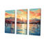 «Vancouver Port Sunset Sail - Port Landscape Coastal», art mural-296872714-296872756