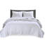 Courtepointe très grand / très grand 3 pièces - réversible blanc avec bourre de coton hypnotisante en microfibre-124253750-124253747